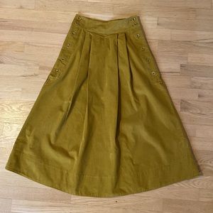 Toast UK Organic Cotton Needlecord Skirt